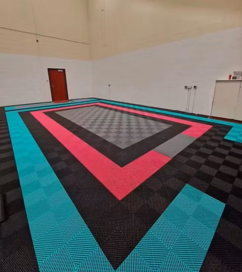 Tent Flooring Modular Plastic Tiles Turf Protection Dance Floor Composite Mats